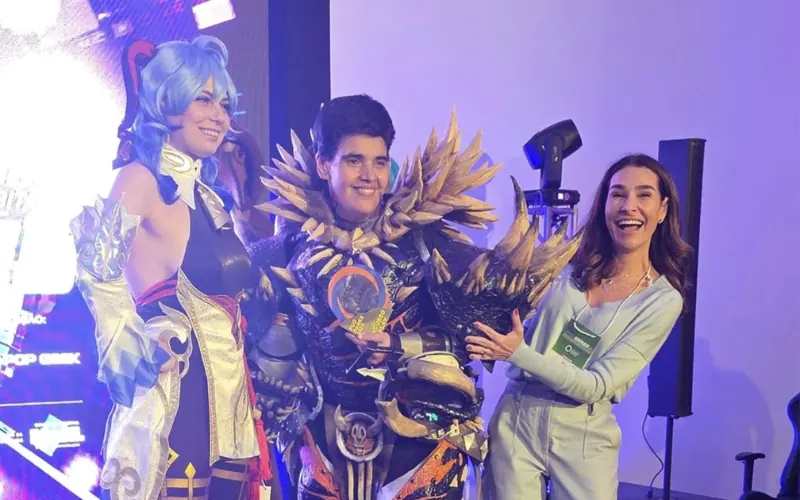 Juliana Benício em evento cultural da cidade